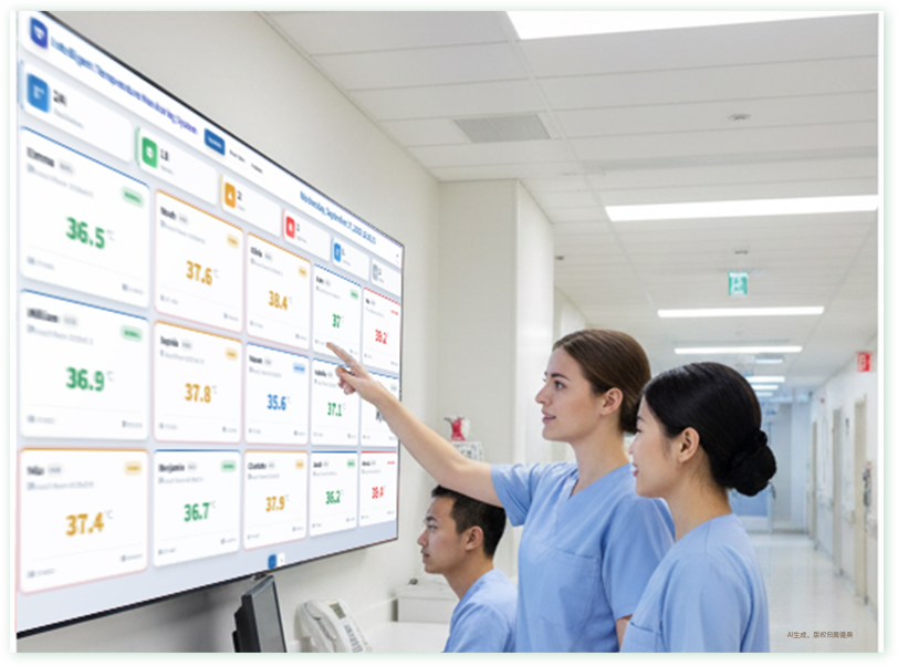 集中监护管理测温方案