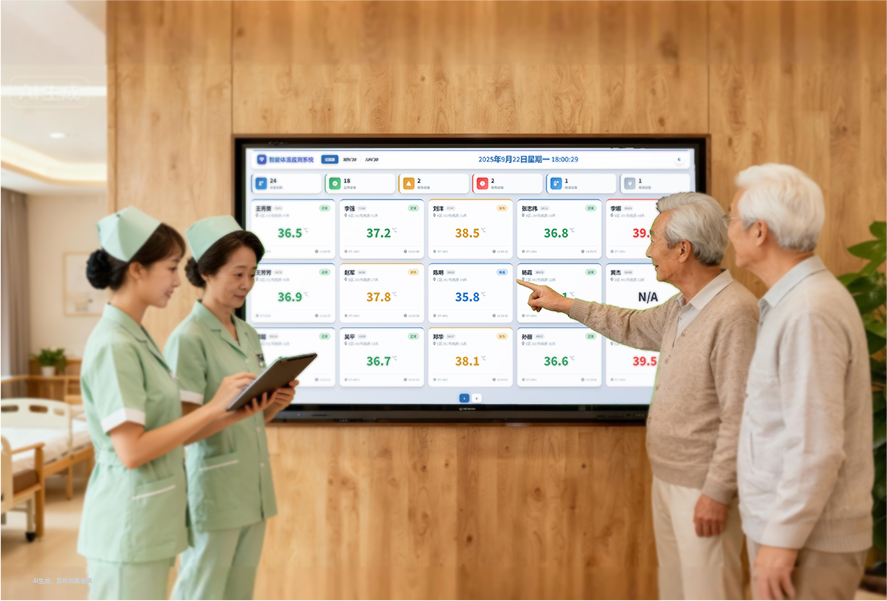 集中监护管理测温方案